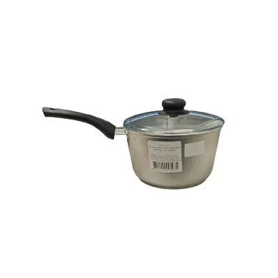 Cratita din aluminiu cu maner si capac sticla 18 cm 2 l